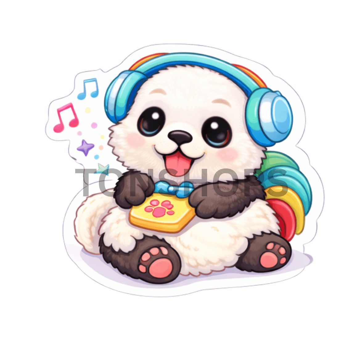 Puppy Listening Music
