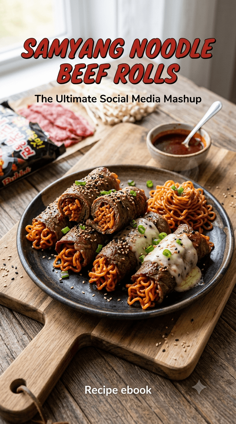 Samyang Noodle Beef Rolls: Carb-Stuffed Fire Beef Wraps Digital Guide