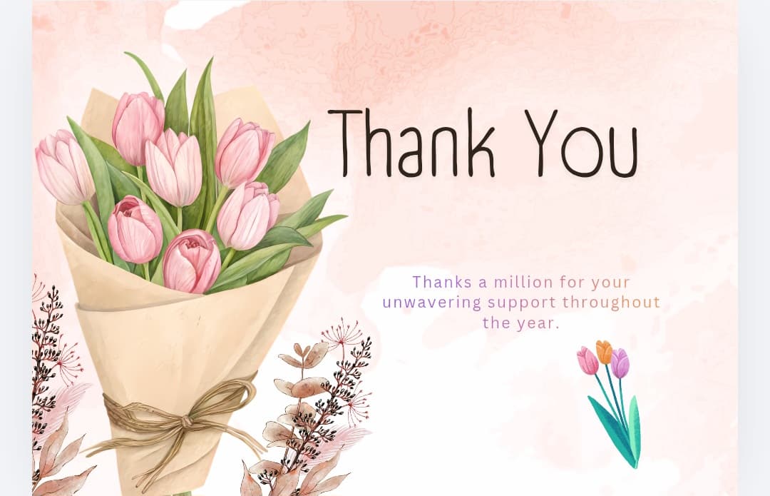 Thank you support 1