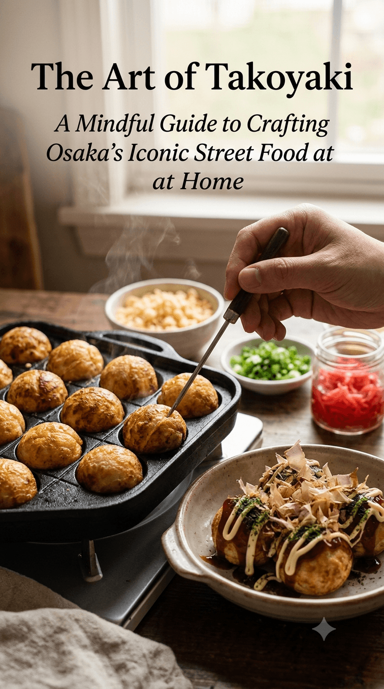 The Art of Takoyaki: A Mindful Guide to Crafting Osaka's Iconic Street Food at Home