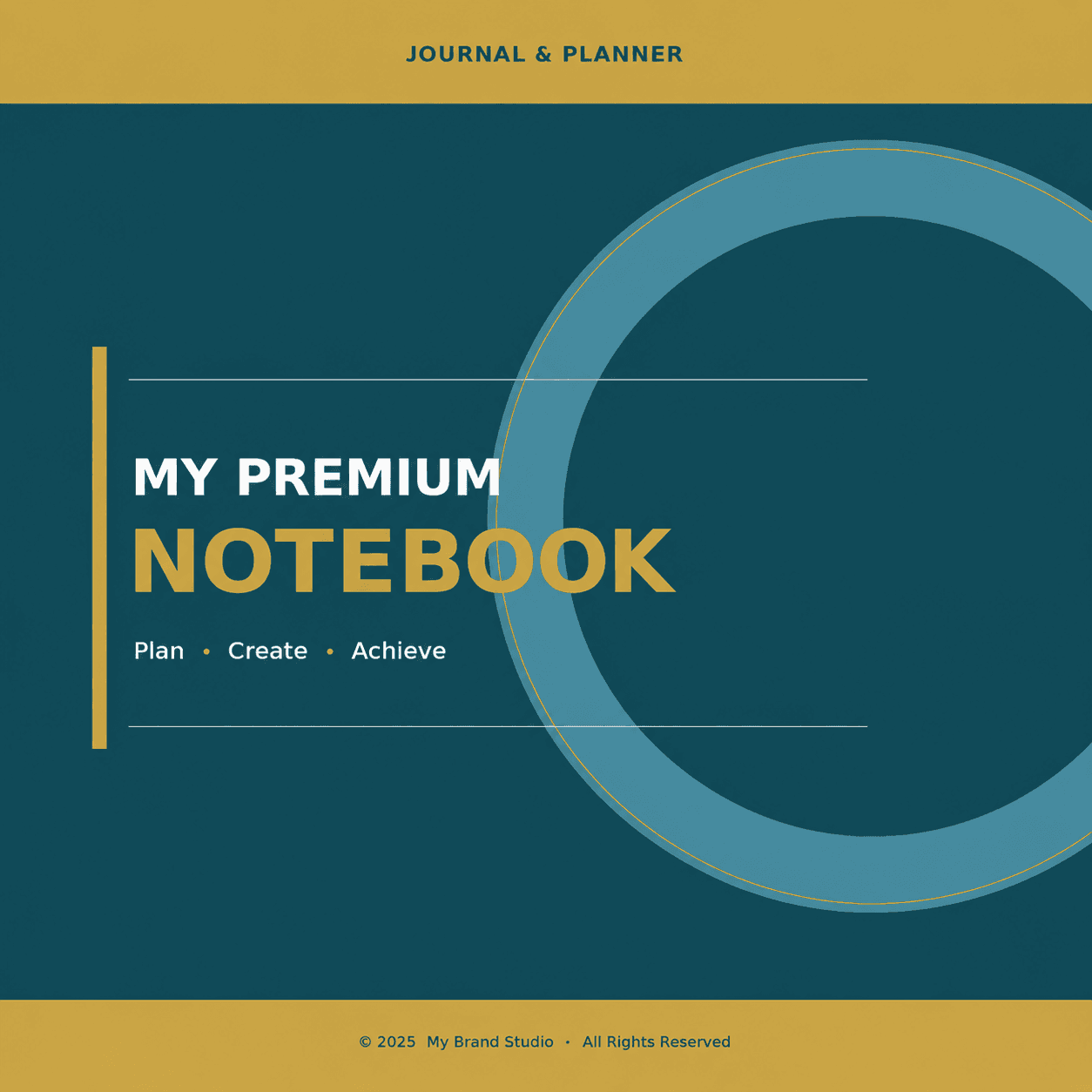 MY PREMIUM NOTEBOOK – Journal & Planner (20 Pages)