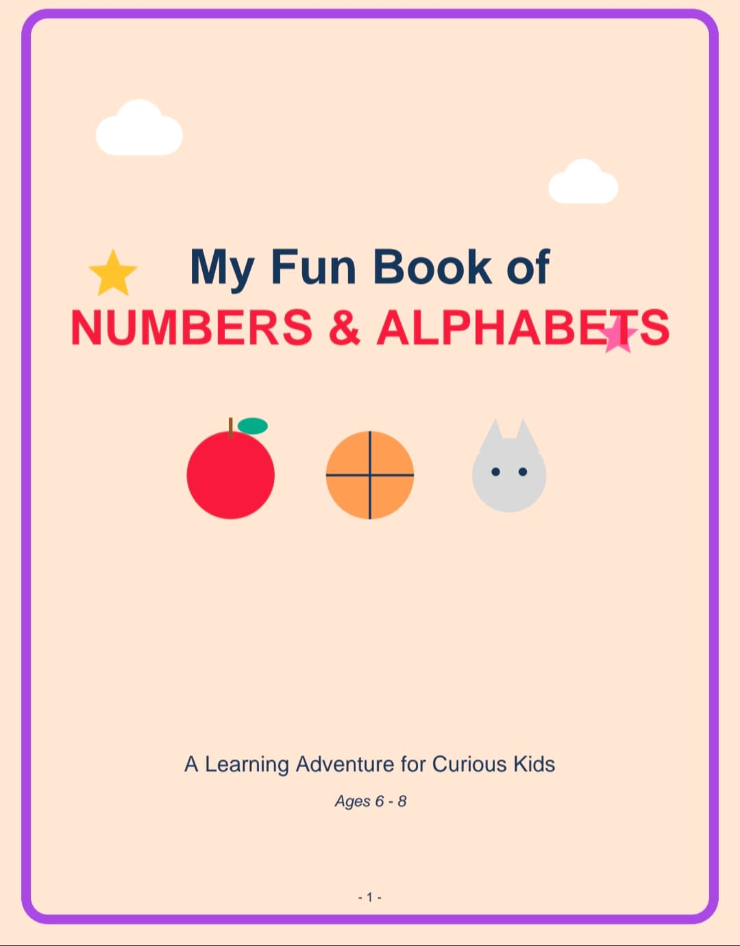 My fun book of number & Alphabet 